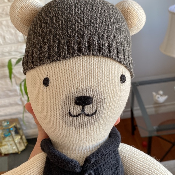 🧸Cuddle and Kind Hudson the polar bear 20” heirloom detail hand knit 🧶 - Picture 4 of 11